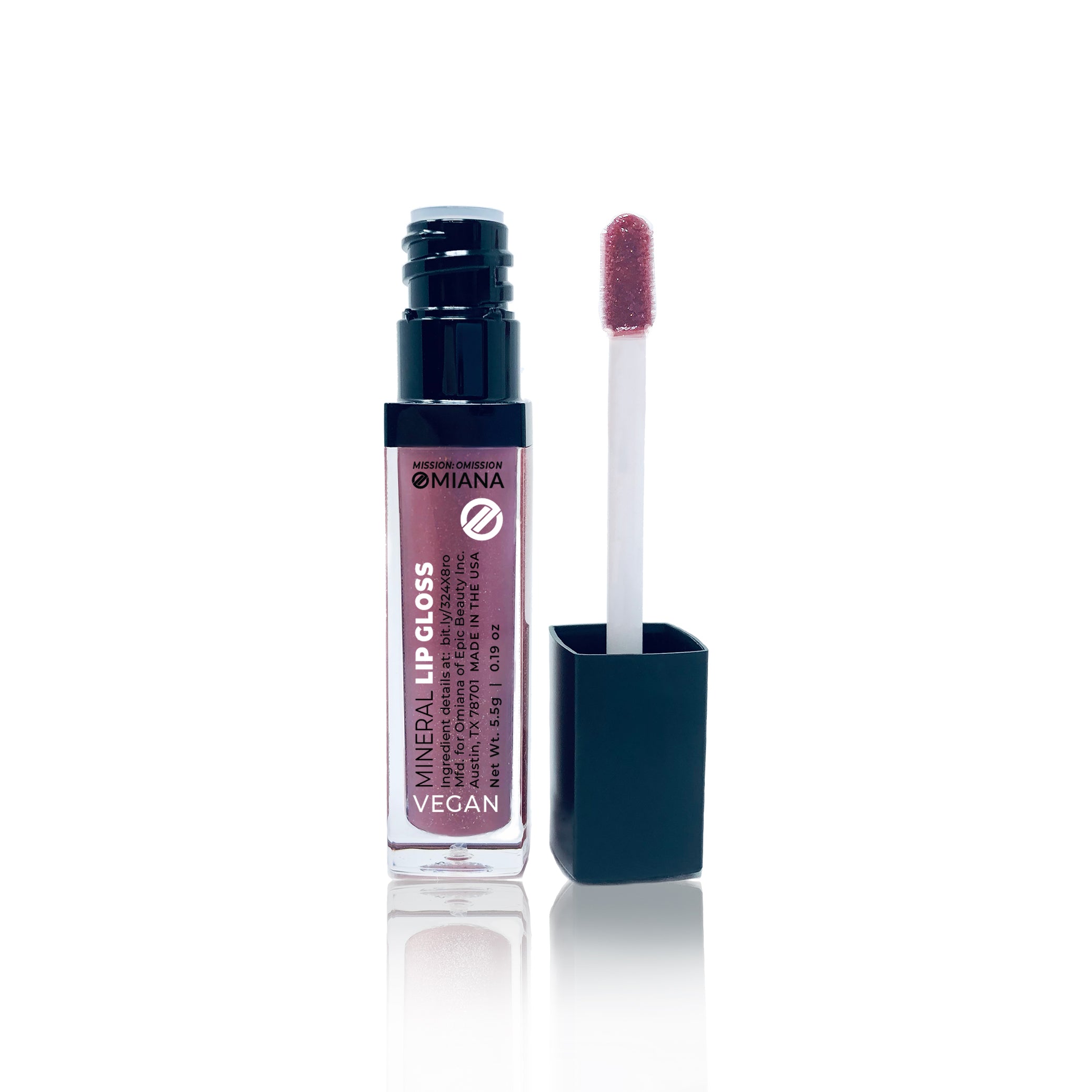 Vegan Mineral Lip Gloss - Titanium Dioxide-Free & Tocopheryl Acetate-Free